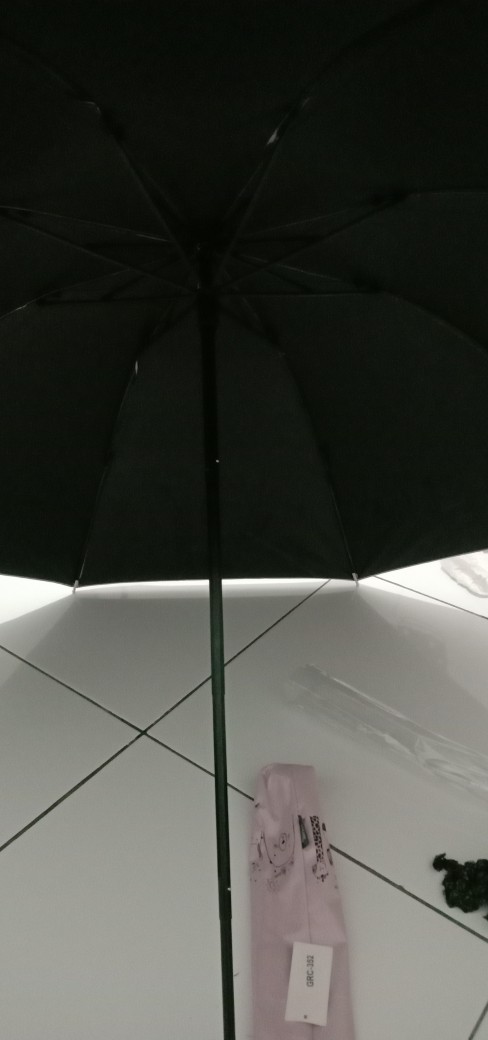 Payung Lipat 3 / Motif Kebun Binatang / Lapis Hitam / Anti Uv / Jktumbrella / Grc - 352a