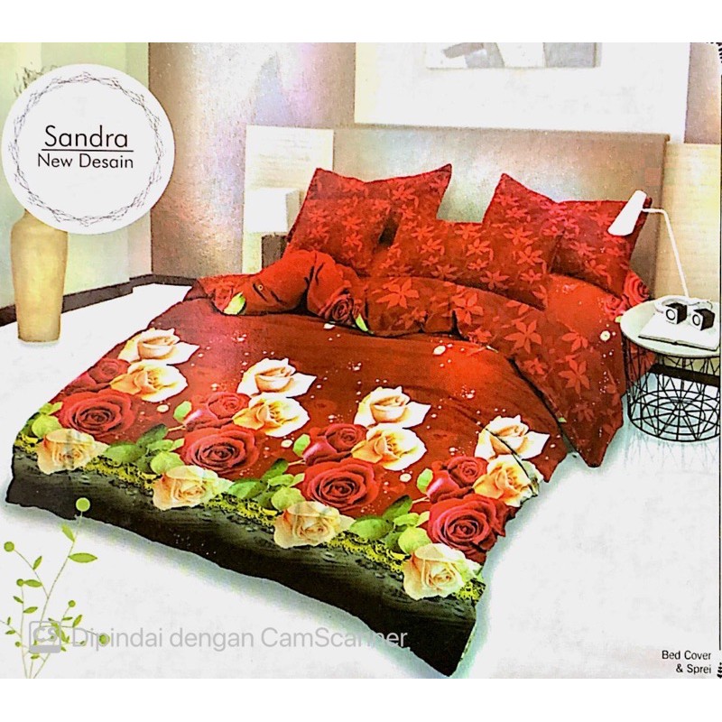 Sprei Lady Rose B2 180x200 Motif Sandra