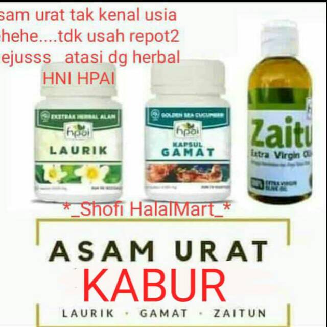 Laurik Hpai Obat Herbal Asam Urat Menyembuhkan Asam Urat Encok Herbal Hni Herbal Hpai Shopee Indonesia