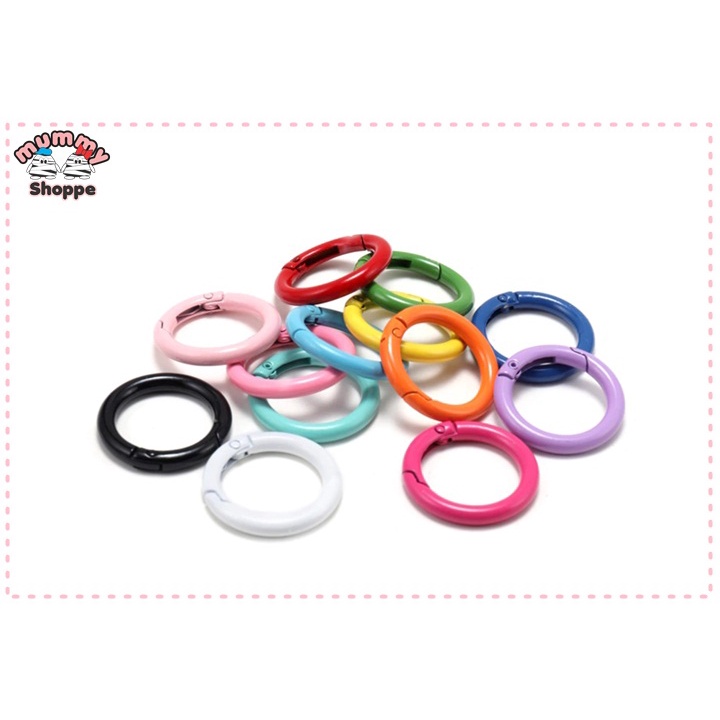 pengait karabiner bulat / Round Carabiner Keychain Bag Buckles Connector