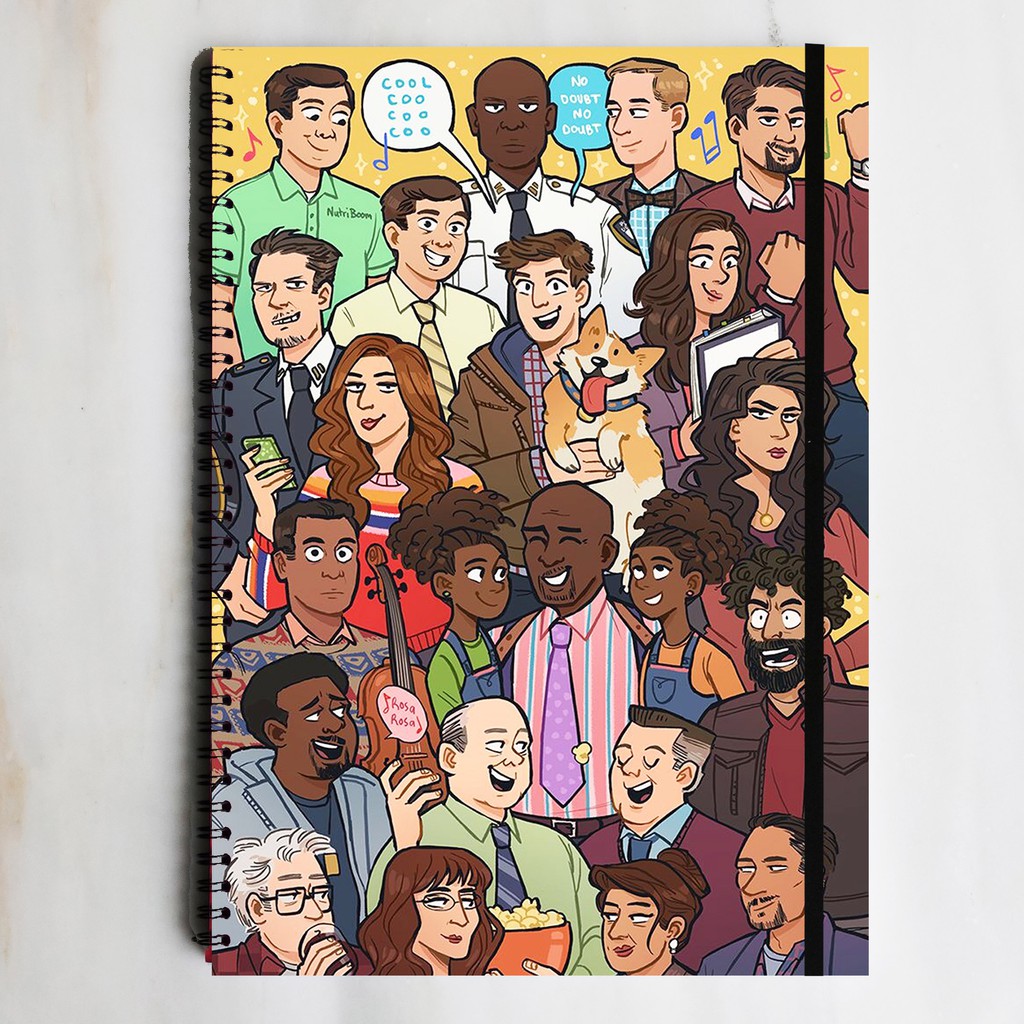 

[BROOKLYN 99] Squad Characters Spiral Notebook Diary Journal Buku Tulis Catatan Sekolah Kuliah