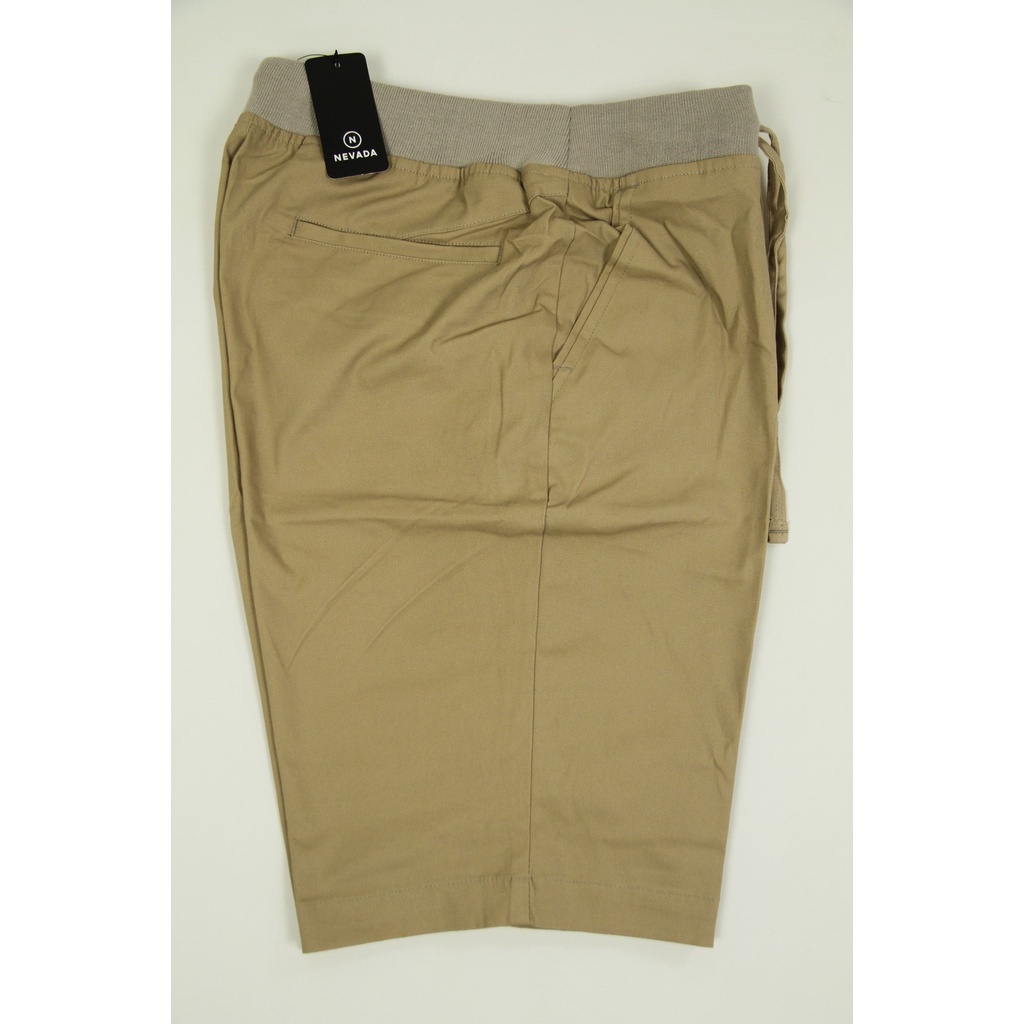 | COD | Celana Pendek Pria Woven NEVADA Khaki Polos | Celana Pendek Cowok Original 100%