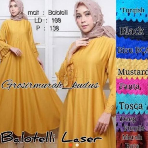 BARU Gamis Balotelli Lengan Laser Grade A