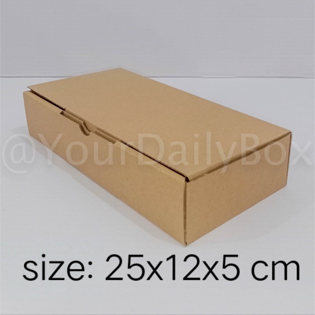 

[isi 10 pcs] DUS Kardus Box Makanan / Baju uk 25x12x5 cm