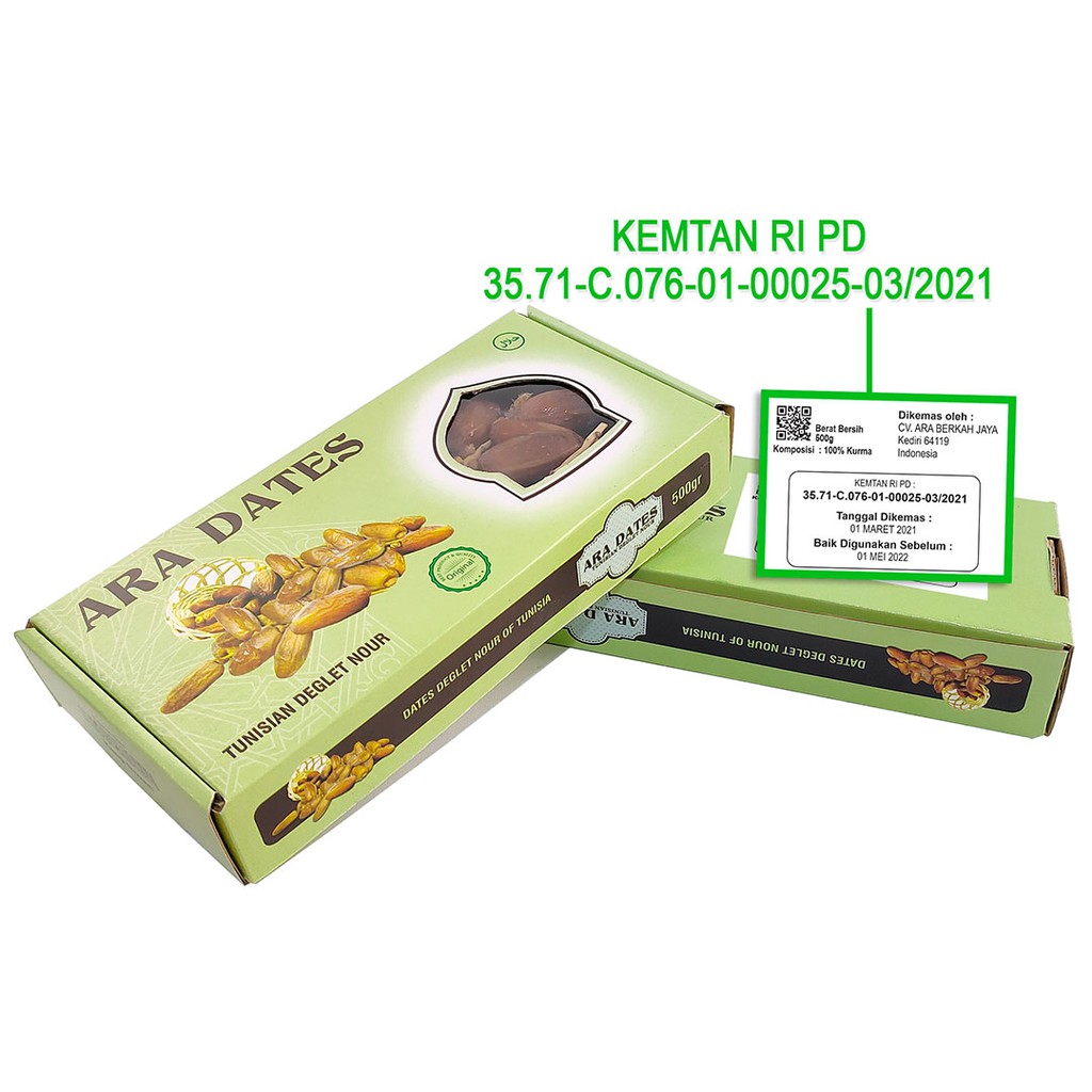 

Kurma Tunisia Tangkai 500 gr