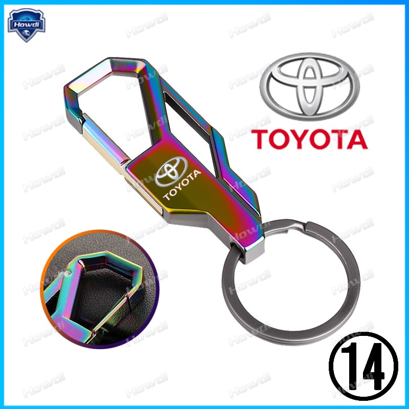 Set Gantungan Kunci Kreatif Bahan Metal Dengan logo Toyota