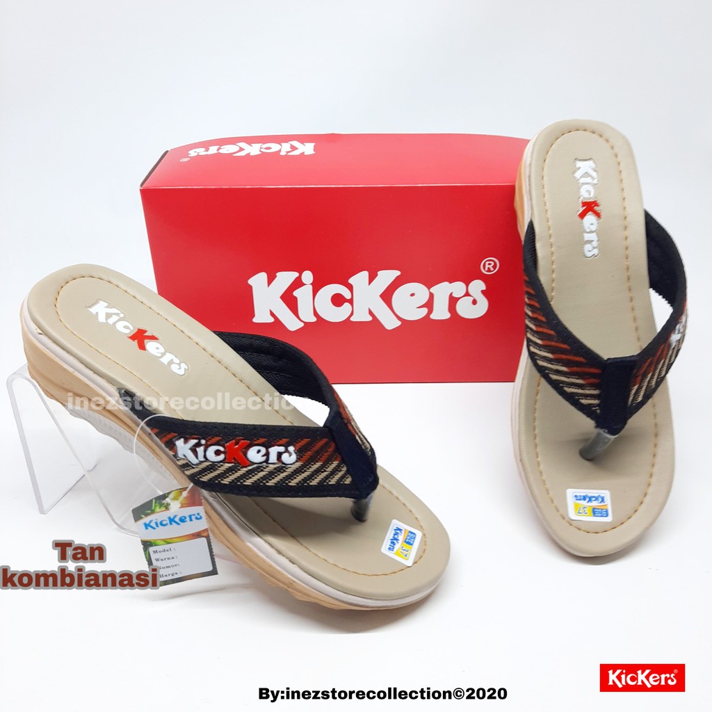 SENDAL WEDGES WANITA KICKERS TERMURAH KODE JPT22 ELEGAN BERKUALITAS