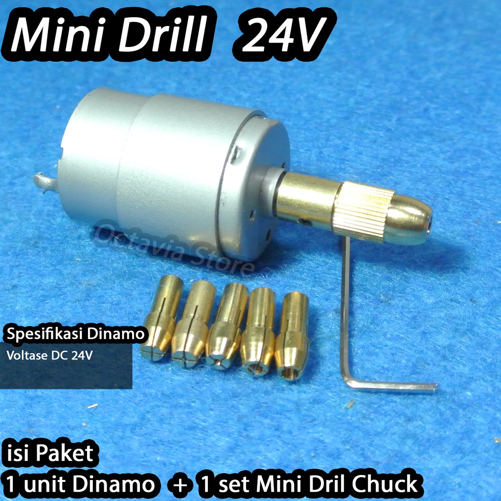 Bor Pcb Mini Drill 1set paket dengan dinamo dan chuck kepala bor