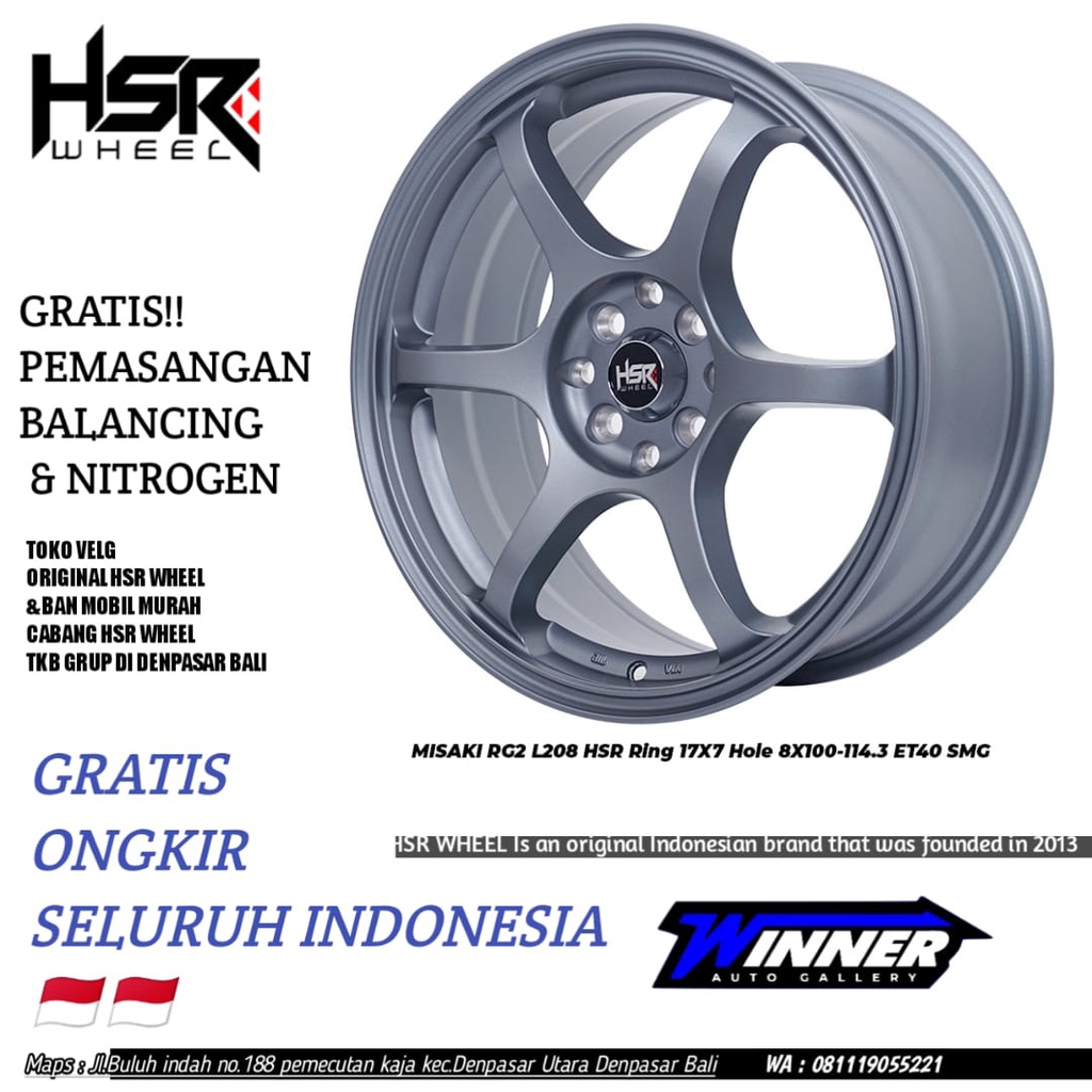 Velg Mobil Racing Ring 17inch Pelek Avanza Xenia Agya Yaris Jazz