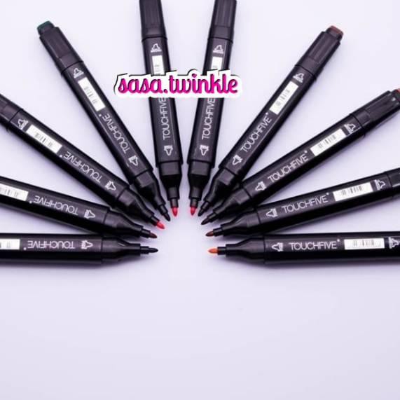 

*y-444 Touchfive Twin Marker Colors Copic Marker Alkohol Base Sketsa Drawing Pen Brush Marker Fineco