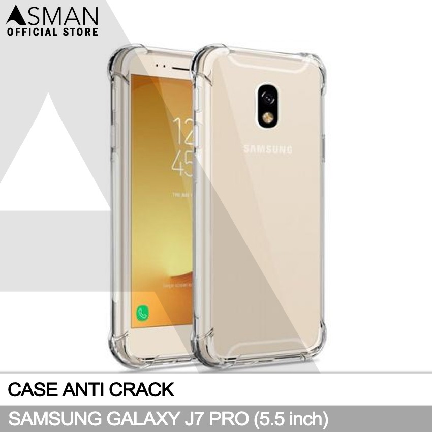 Anti Crack Samsung Galaxy J7 Pro / J730 (5.5&quot;) | Soft Case Anti Bentur - Clear