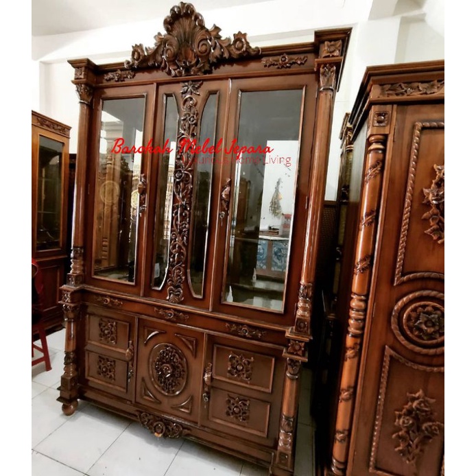 Lemari Hias / Bufet Hias Jati Nusantara