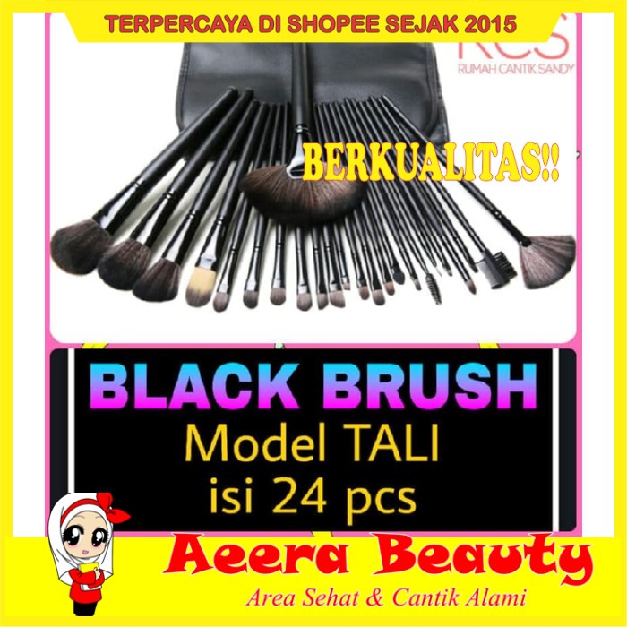 GRATIS ONGKIR DOMPET HITAM Make Up for You Brush Set isi 24pc ( Kuas Make up ) RC0240