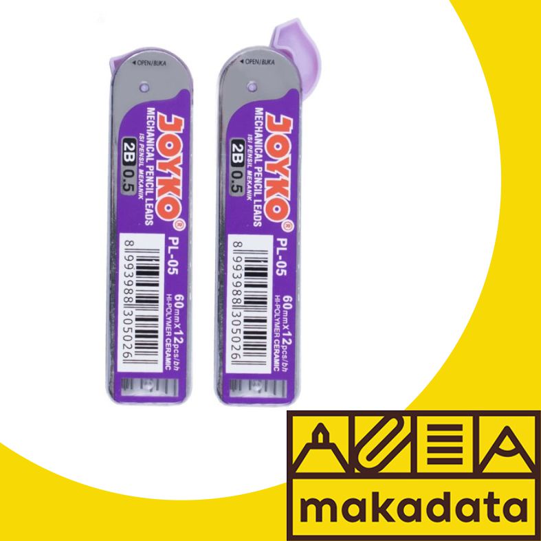 

ISI PENSIL MEKANIK JOYKO 2B / REFILL PENSIL MEKANIK 2B PL-05 MURAH
