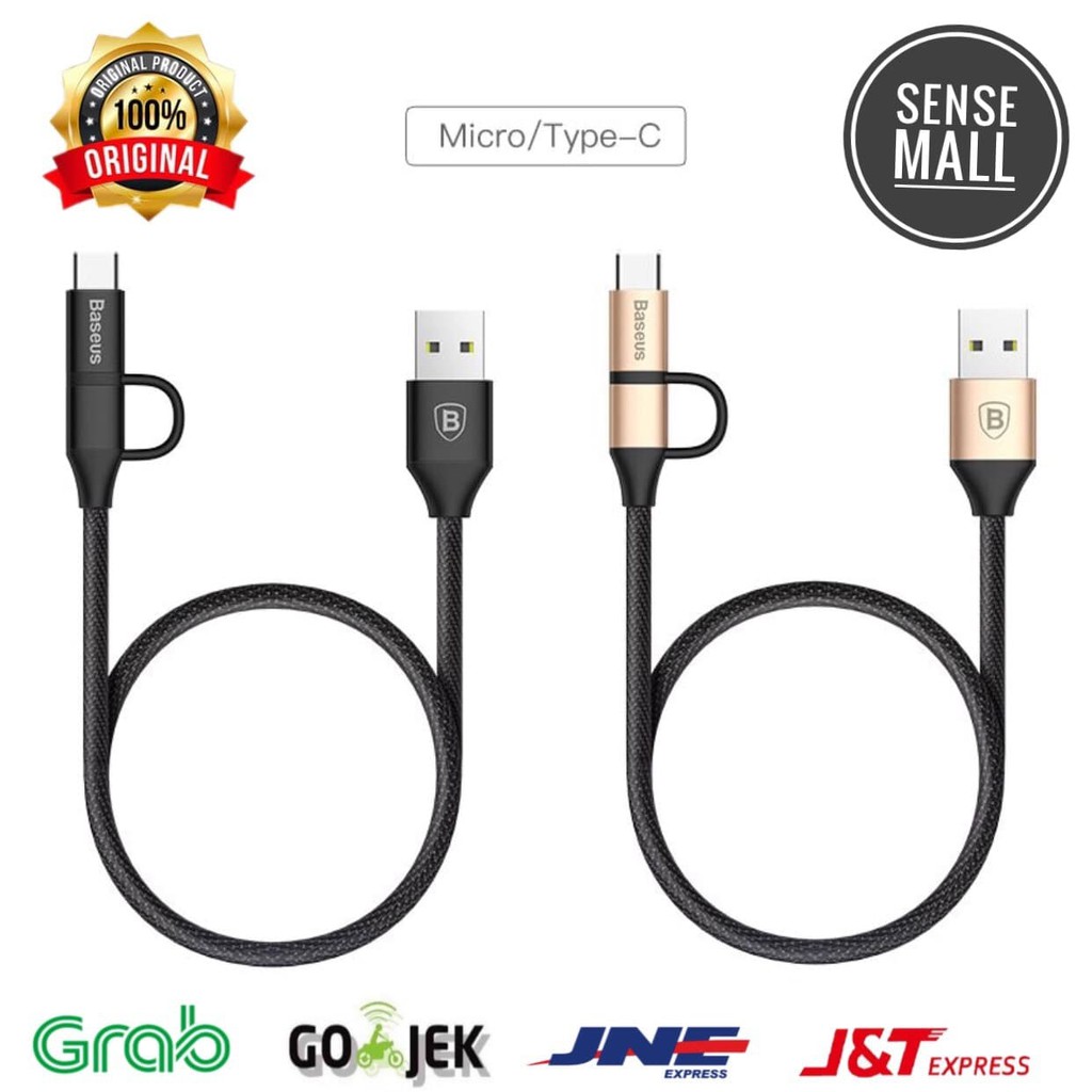 CABEL CABLE BASEUS YIVEN 2-1 CAMTYW-01 USB MICRO / TYPE C 1M ORIGINAL