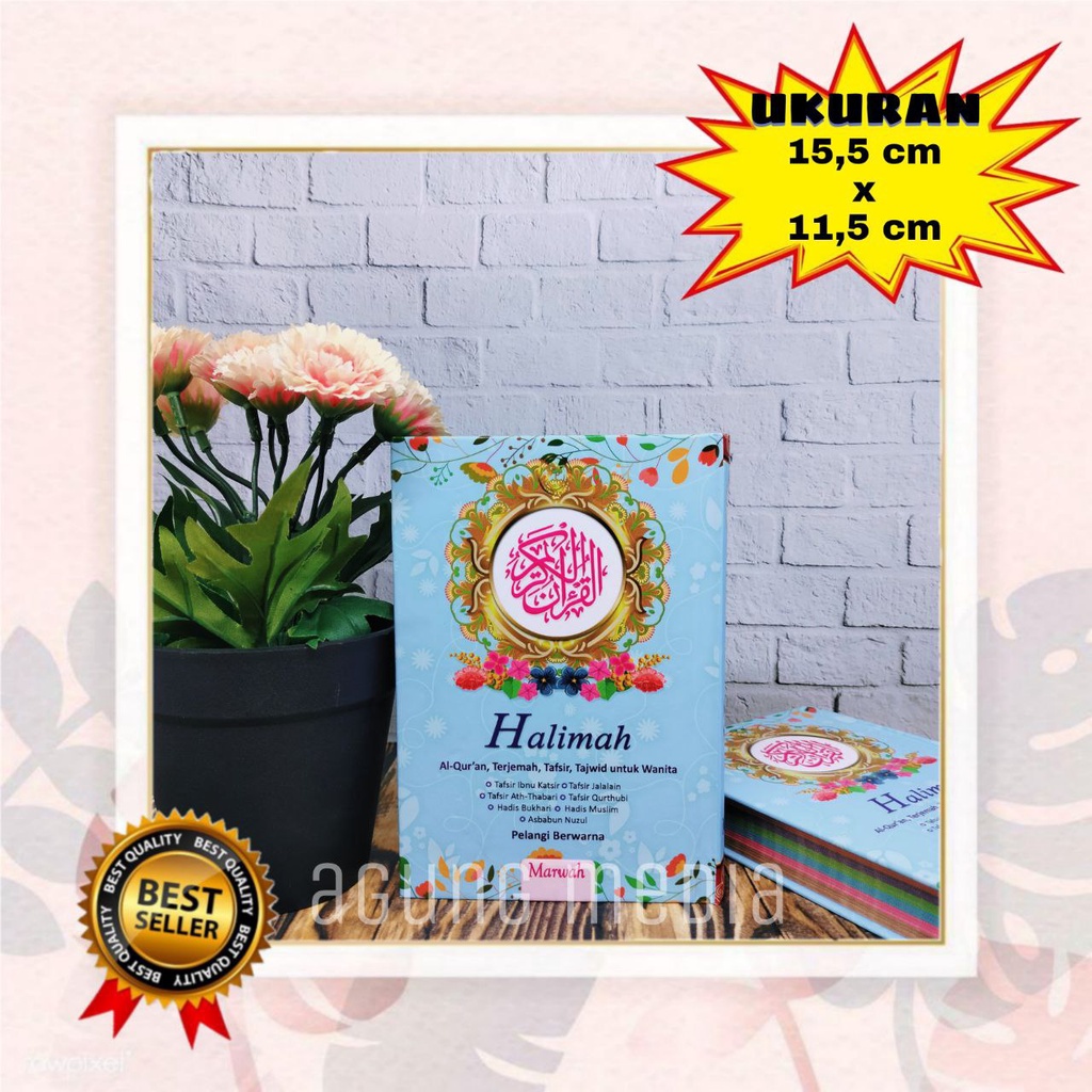 Quran Halimah A6 Hard Cover, Quran Terjemah Kecil, Quran Terjemahan, Quran Tafsir Lengkap, Quran Taj