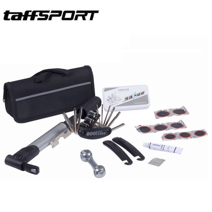 TaffSPORT Perlengkapan Reparasi Ban Sepeda - 21040-N - Black