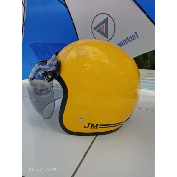 Helm Bogo Classic JM original Solid + Visor