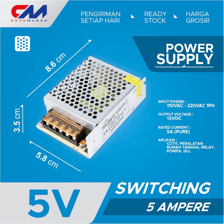 POWER SUPPLY 5V/5A || Type S-25-5 || POWER SUPPLY SWITCHING