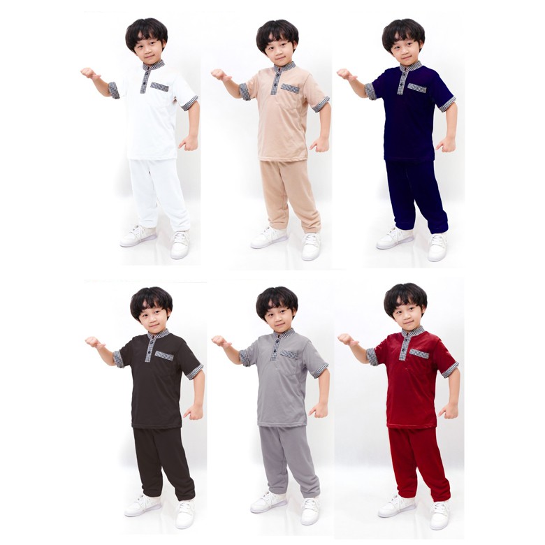 Baju Setelan Koko Anak Tangan Pendek FAJRI