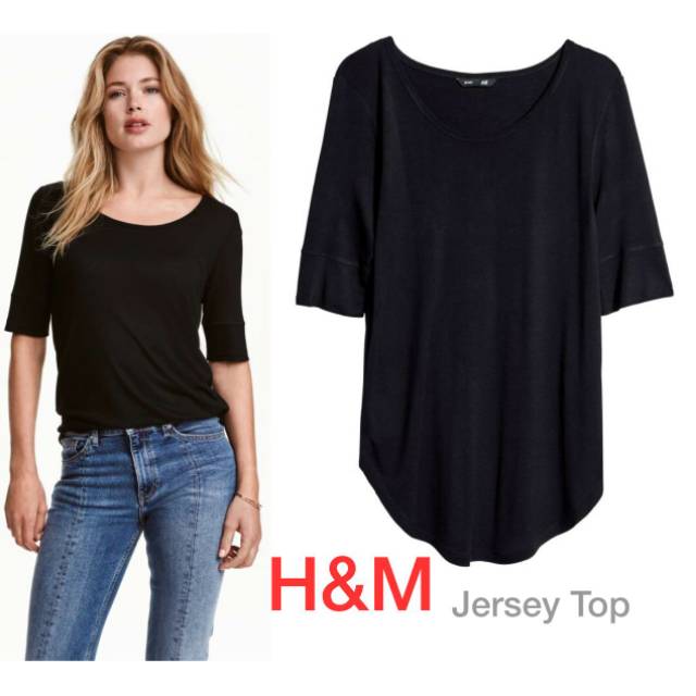 HnM jersey black top