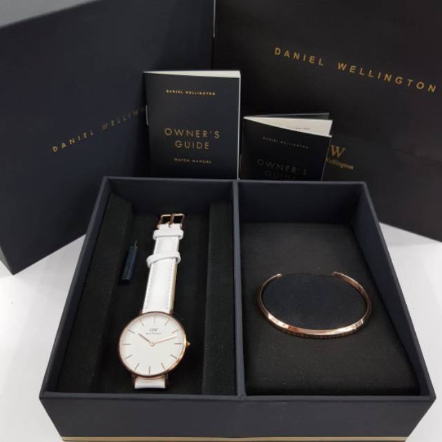 Daniel Wellington Giftset | Jam Tangan Daniel Wellington + Gelang Original 100%