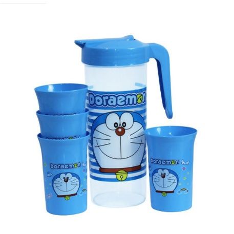 Teko Gelas Set Plastik 5 In 1 / Teko Karakter