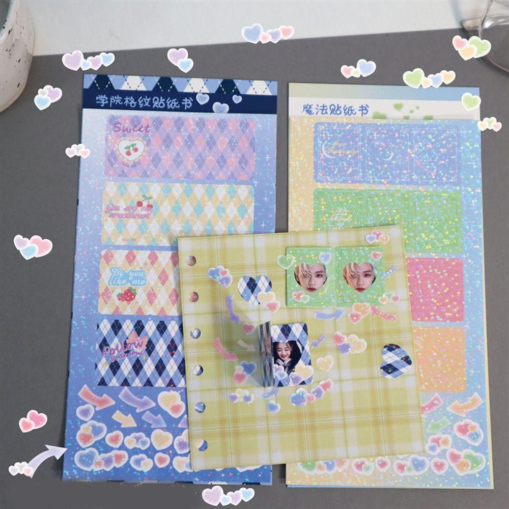 [Elegan] Border Shiny Sticker Lucu Ins Album Kartu Idola Leopard DIY Scrapbooking