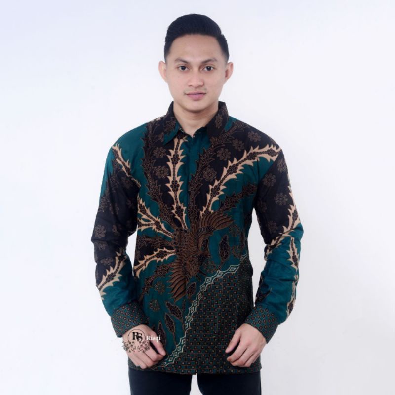 Baju Kemeja Batik Slimfit Pria Baju Kantor Pria Resmi Terbaru M L XL XXL