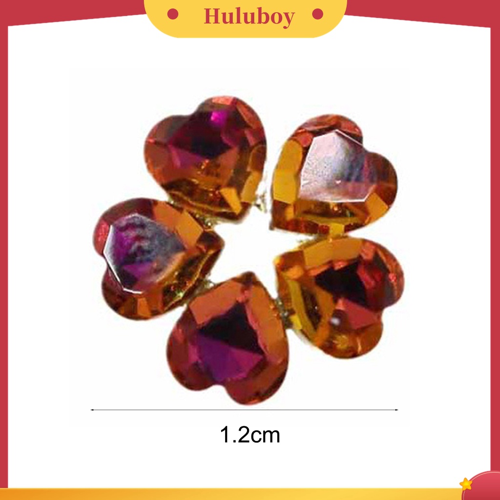 Huluboy Huluboy♡ Ornamen Bunga 3D Aksen Berlian Imitasi Untuk Dekorasi Nail Art