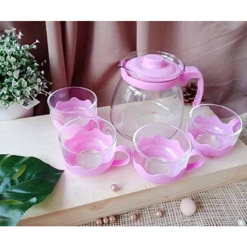

TEAPOT SET 5IN1 MURAH || TEA POT HEMAT