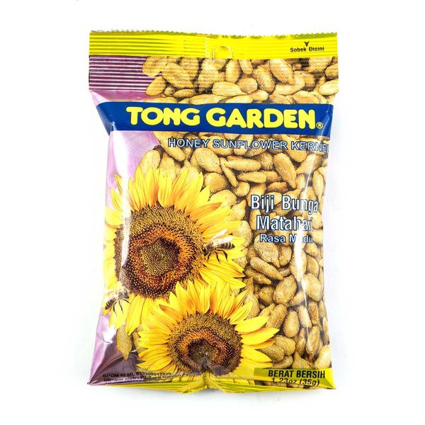 

TONG GARDEN Honey Sunflower Kernel 35g - Biji Bunga Matahari Rasa Madu