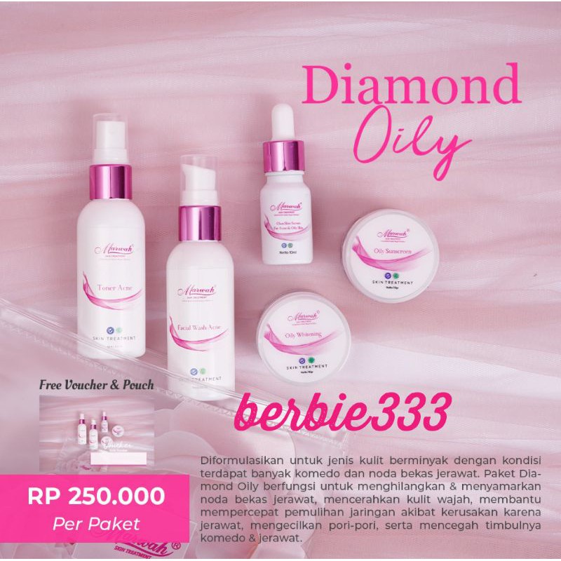 DIAMOND OILY MARWAH SKINCARE HALAL &amp; BPOM