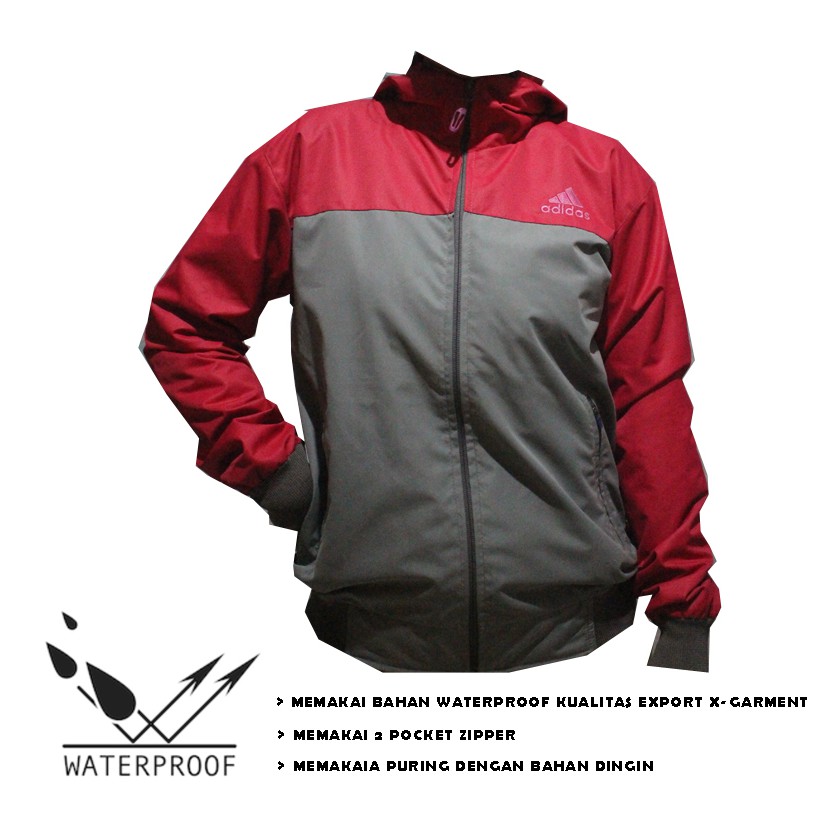 Jaket sport waterproof wanita