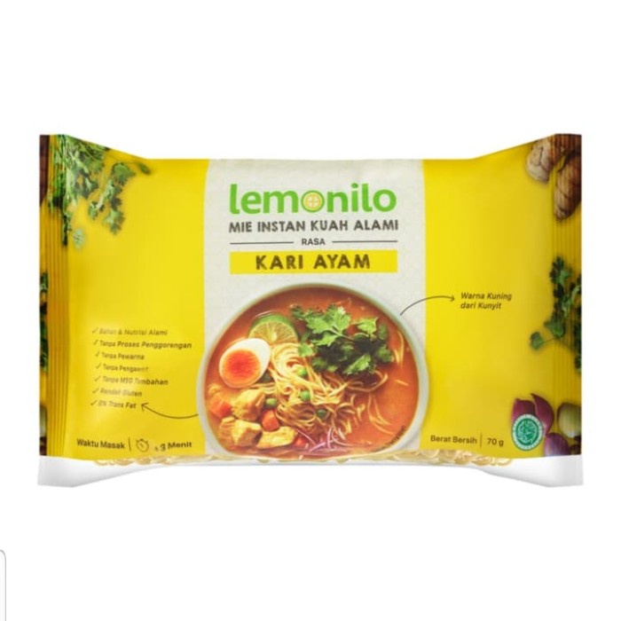 

Ss5g Lemonilo Mie Instan Kuah Rasa Kari Ayam - Kari Ayam Ff0415
