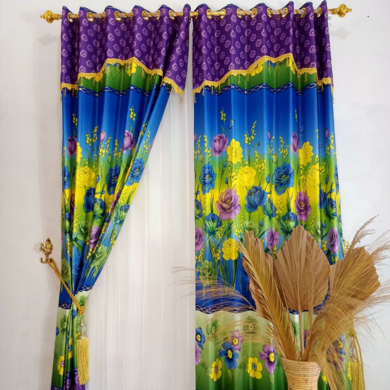 Gorden Ungu Batik | Gorden Smokring | Gorden Blackout | Gorden poni | Gorden Smokring | Gorden Pintu