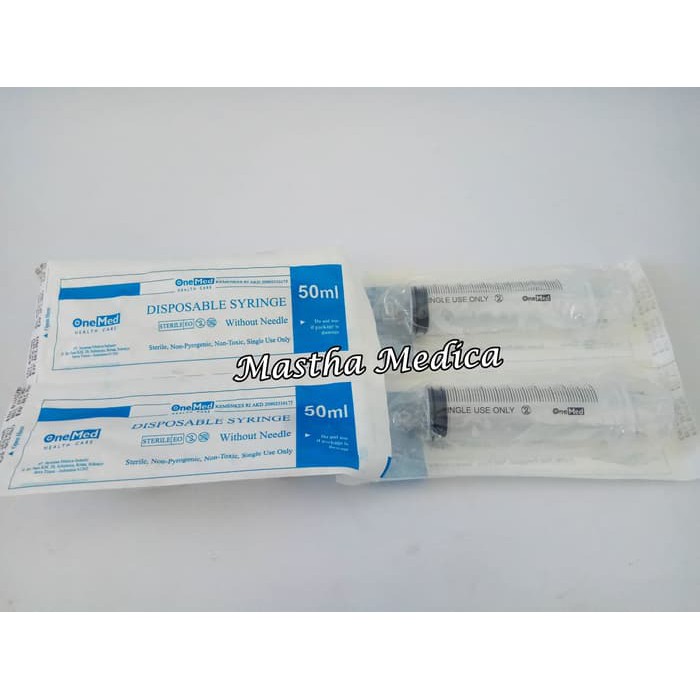 Disposable Syringe 50cc Eccentric Tip Onemed Pcs