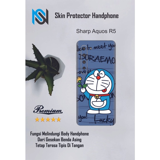 2pcs Garskin HP Sharp Aquos R5 Motif OG- Custom motif via chat
