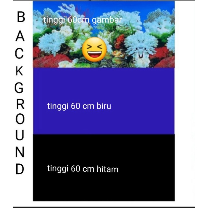 walllpaper aquarium background aquarium tinggi 60 cm 1meter