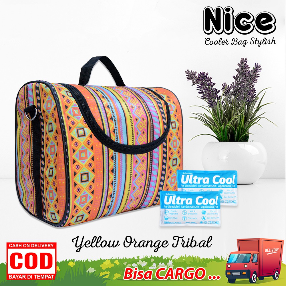 NEW - Nice Cooler Bag Precise Free Ice gel Tas Pendingin Asi Tempat Penyimpanan Asi Besar