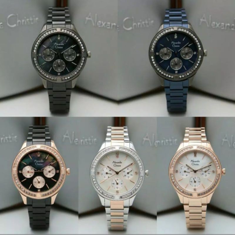 JAM TANGAN WANITA ALEXANDRE CHRISTIE AC 2771 AC2771 MULTIFUNGTION