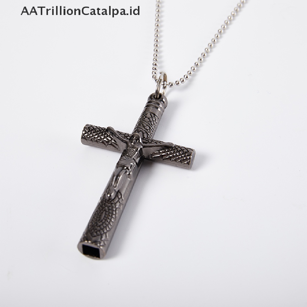 Aa Kunci Pas Bentuk Salib Yesus Trillioncatalpa 6mm Bahan Metal Dengan Rantai Kalung