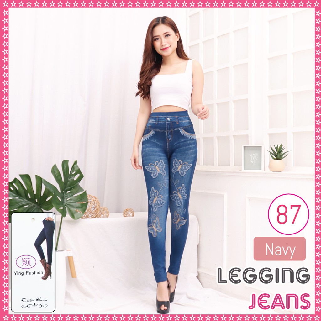 Celana Legging Jeans # 87 / legging jeans wanita /legging import