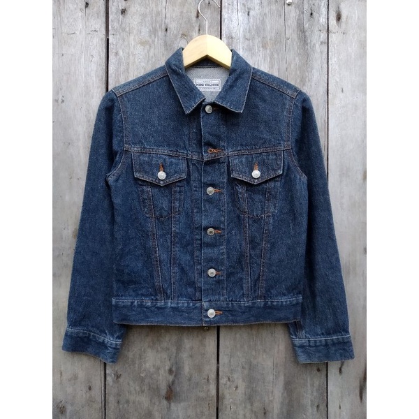 trucker jeans jaket denim size S second preloved