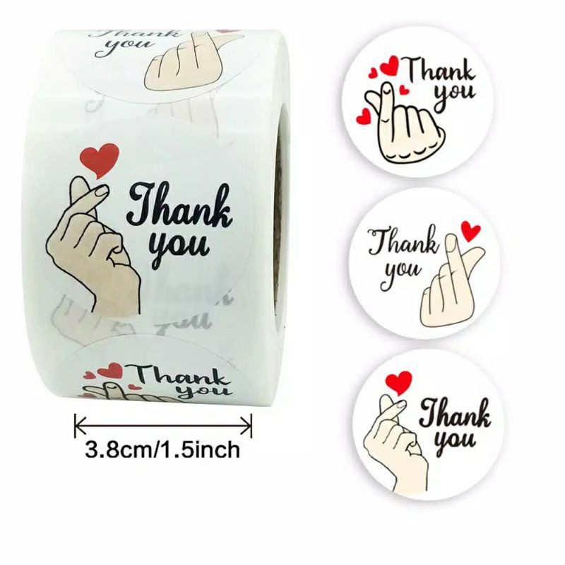 

Sticker Stiker Thank You Online Shop Bungkus Kue / Roti / Kemasan Makanan