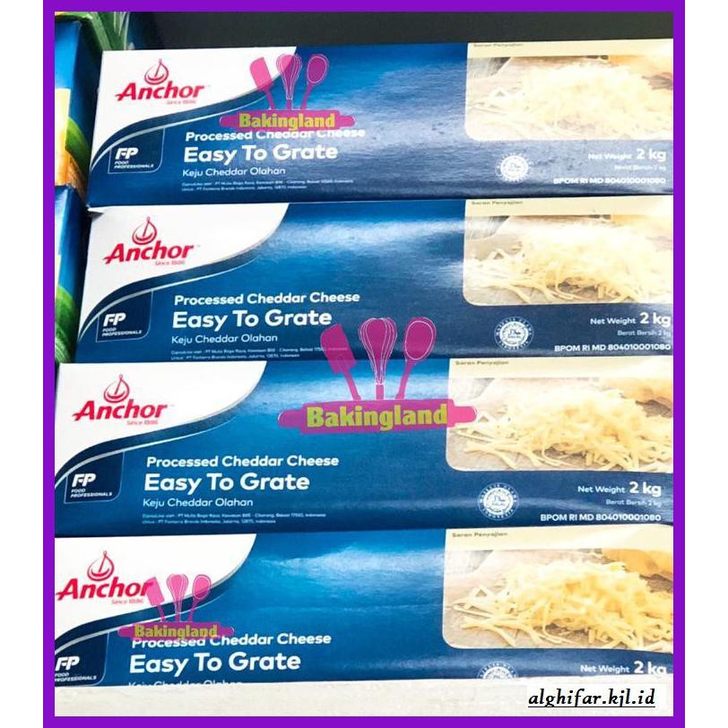 

Ujekujek- Keju Cheddar Anchor 2Kg -Original.
