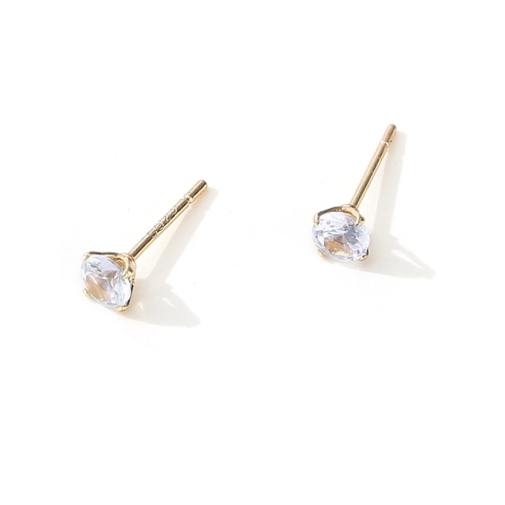 【COD Tangding】Anting Stud Zircon Mini Simple Untuk Aksesoris Perhiasan Wanita