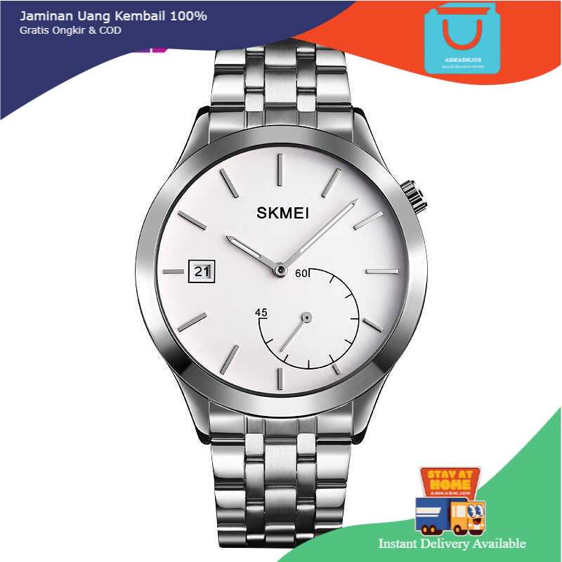 SKMEI ORIGINAL Jam Tangan Analog Pria Strap Stainless Steel - 1581