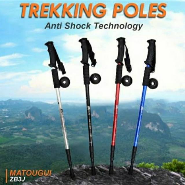 Tongkat Trekking Pole MATOUGUI Tongkat Gunung Hiking Treking