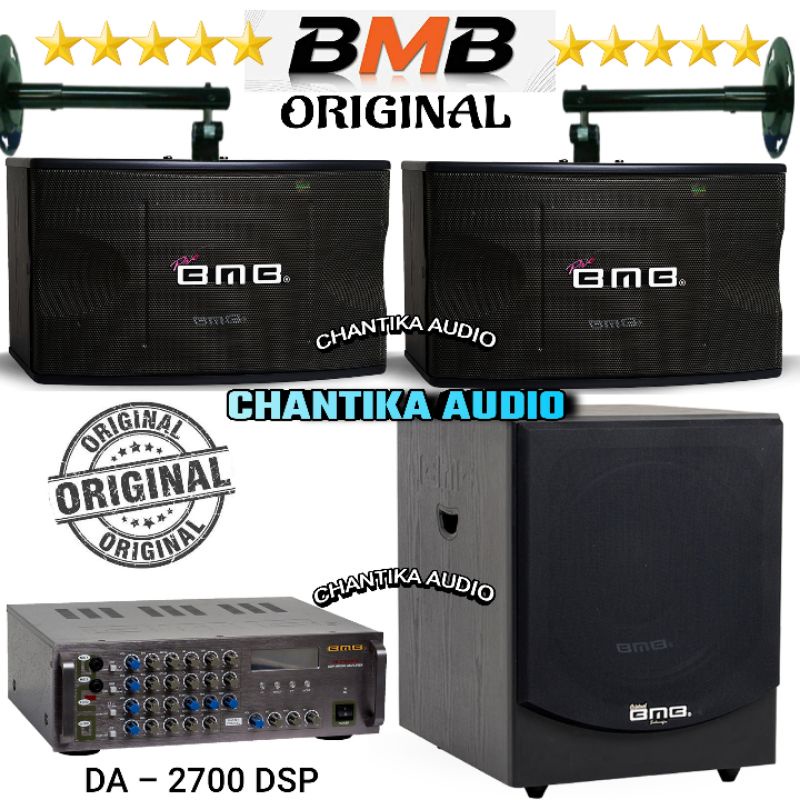 Paket Speaker bmb 12 inch Subwoofer bmb 15 inch Amplifier Bmb bluetooth